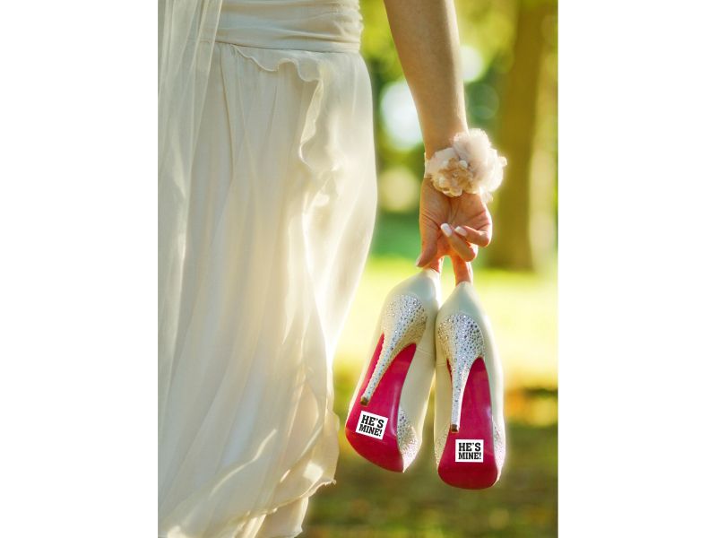 He\'s Mine Schuh-Sticker