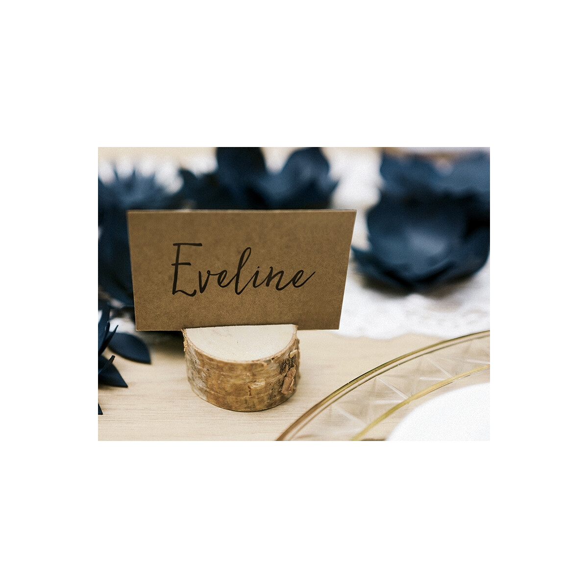 Tischkartenhalter Baumstamm