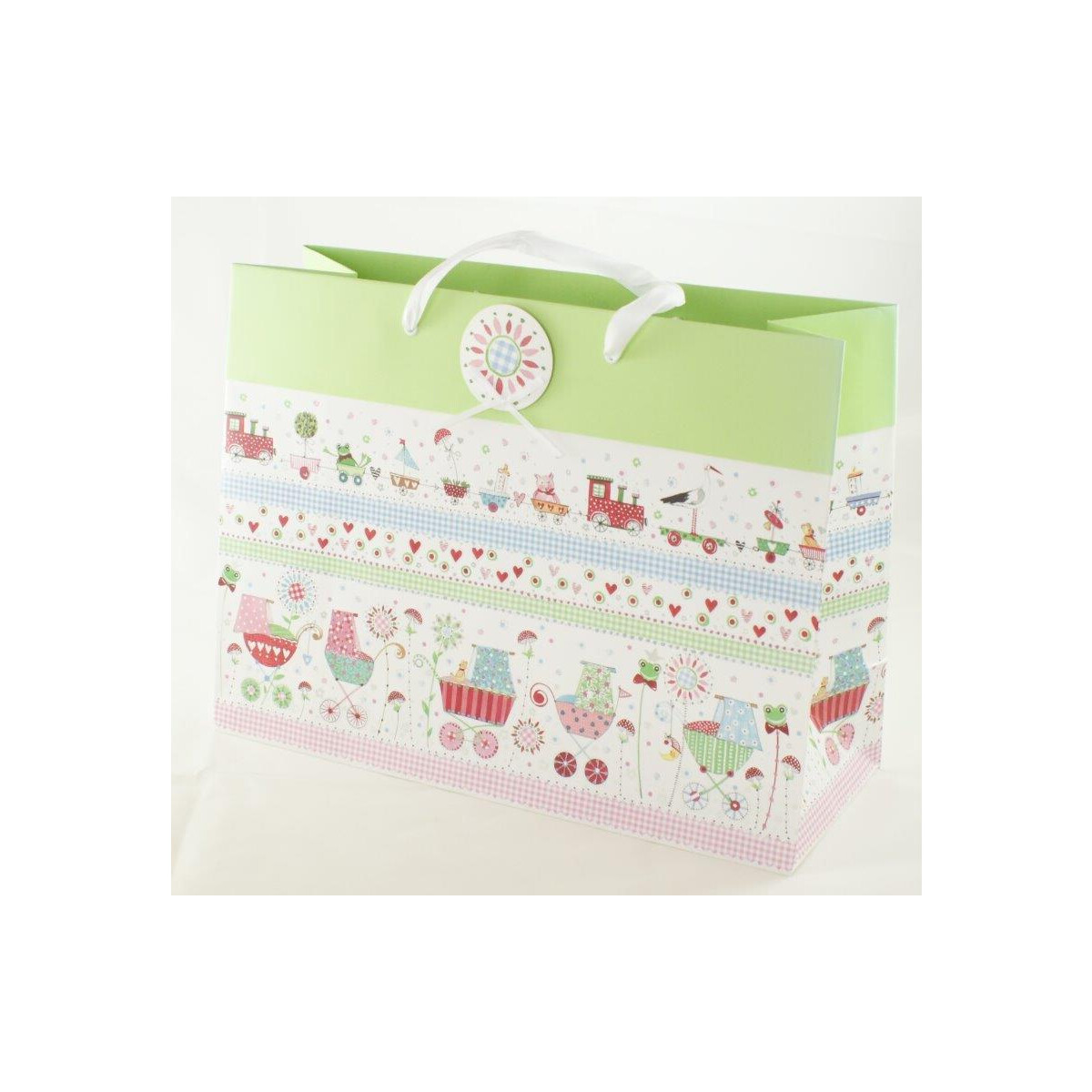 Geschenksackerl Baby Grün