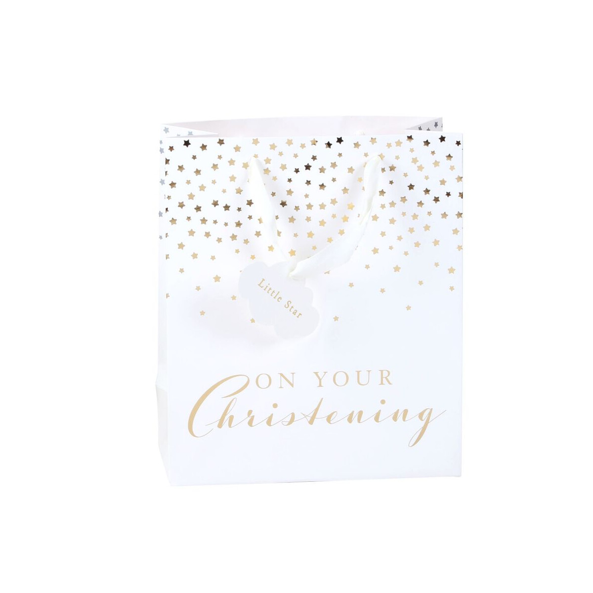 Geschenksackerl Taufe Gold