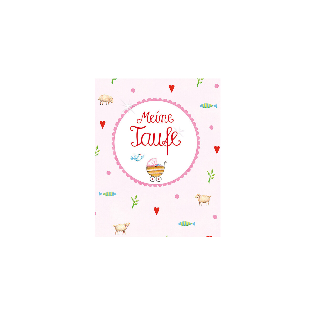 Einsteckalbum Taufe Rosa