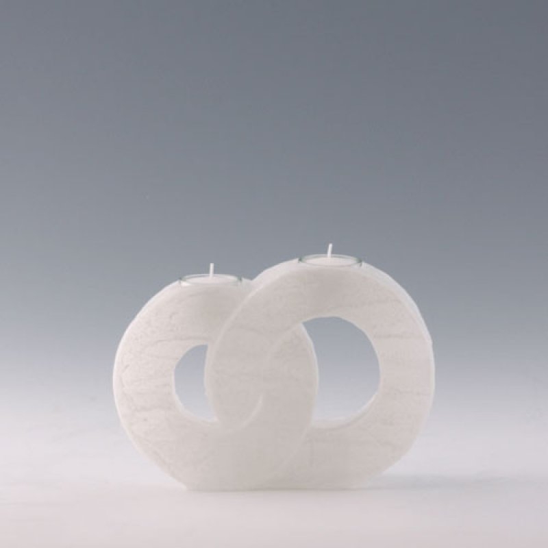 Doppelringkerze klein