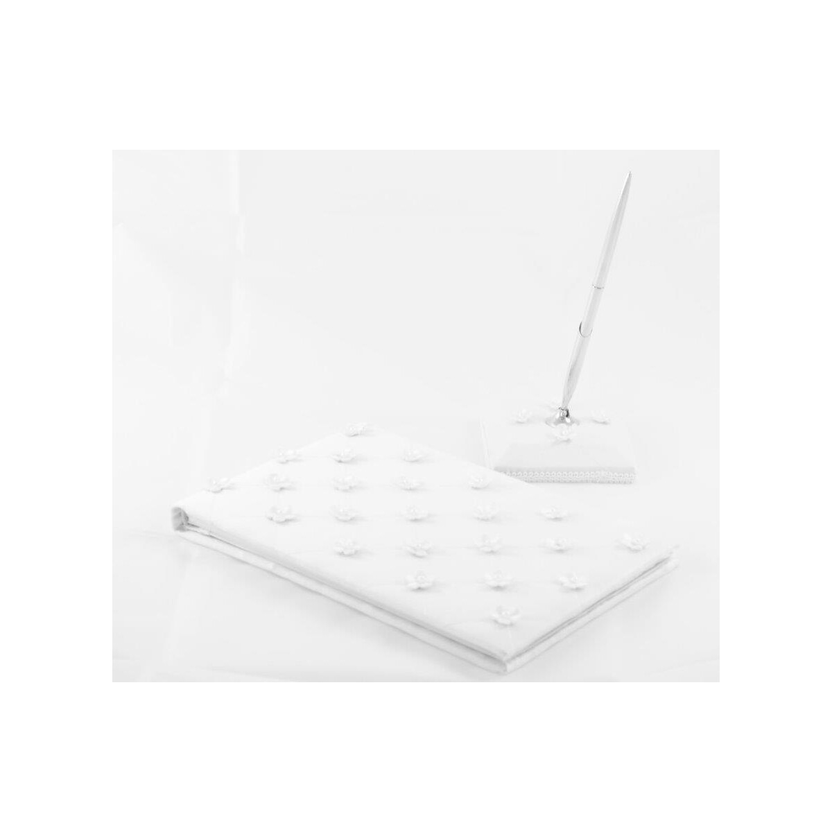 Gästebuch Blumen und Perlen