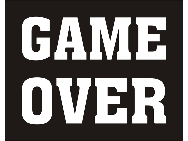 GAME OVER Schuh-Sticker
