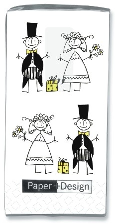 Taschentücher Just Married