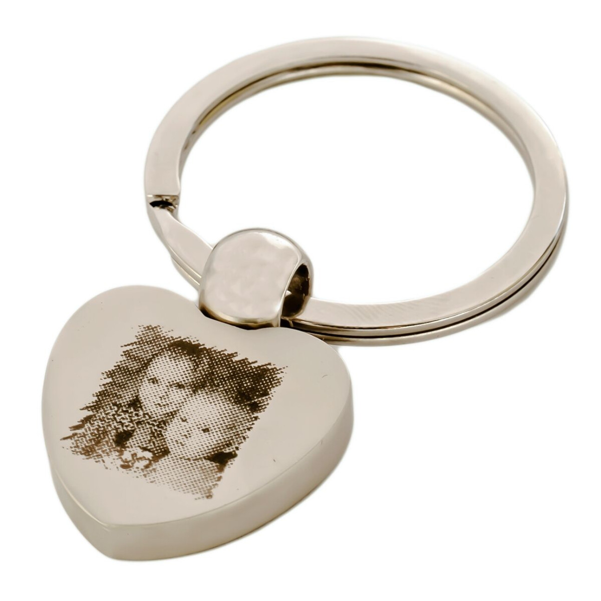 Herzschlüsselanhänger mit Foto