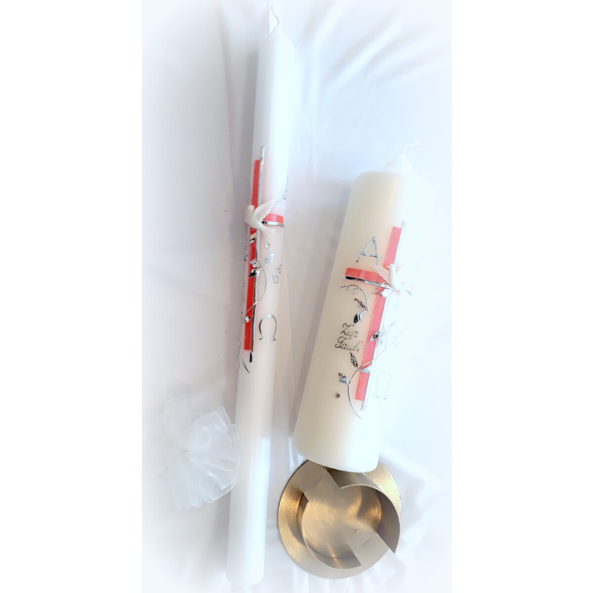 Taufkerzen-Set Mädchen