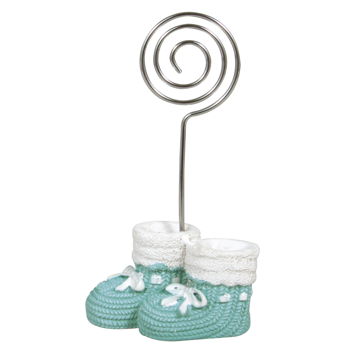 Tischkartenhalter Babyschuh Blau