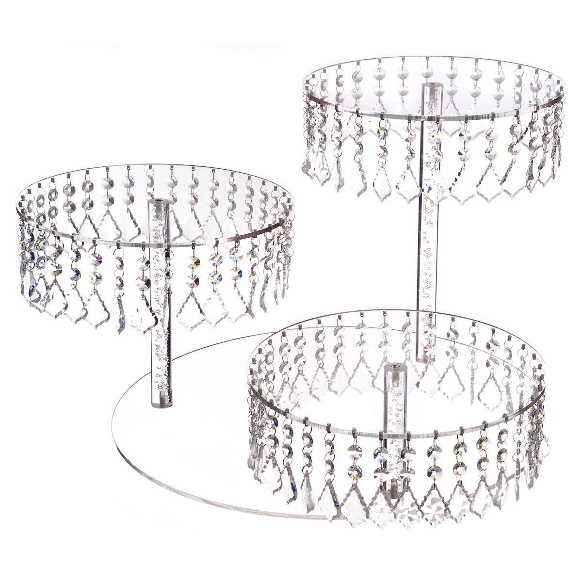 Torten- und Canapéständer Kristalle