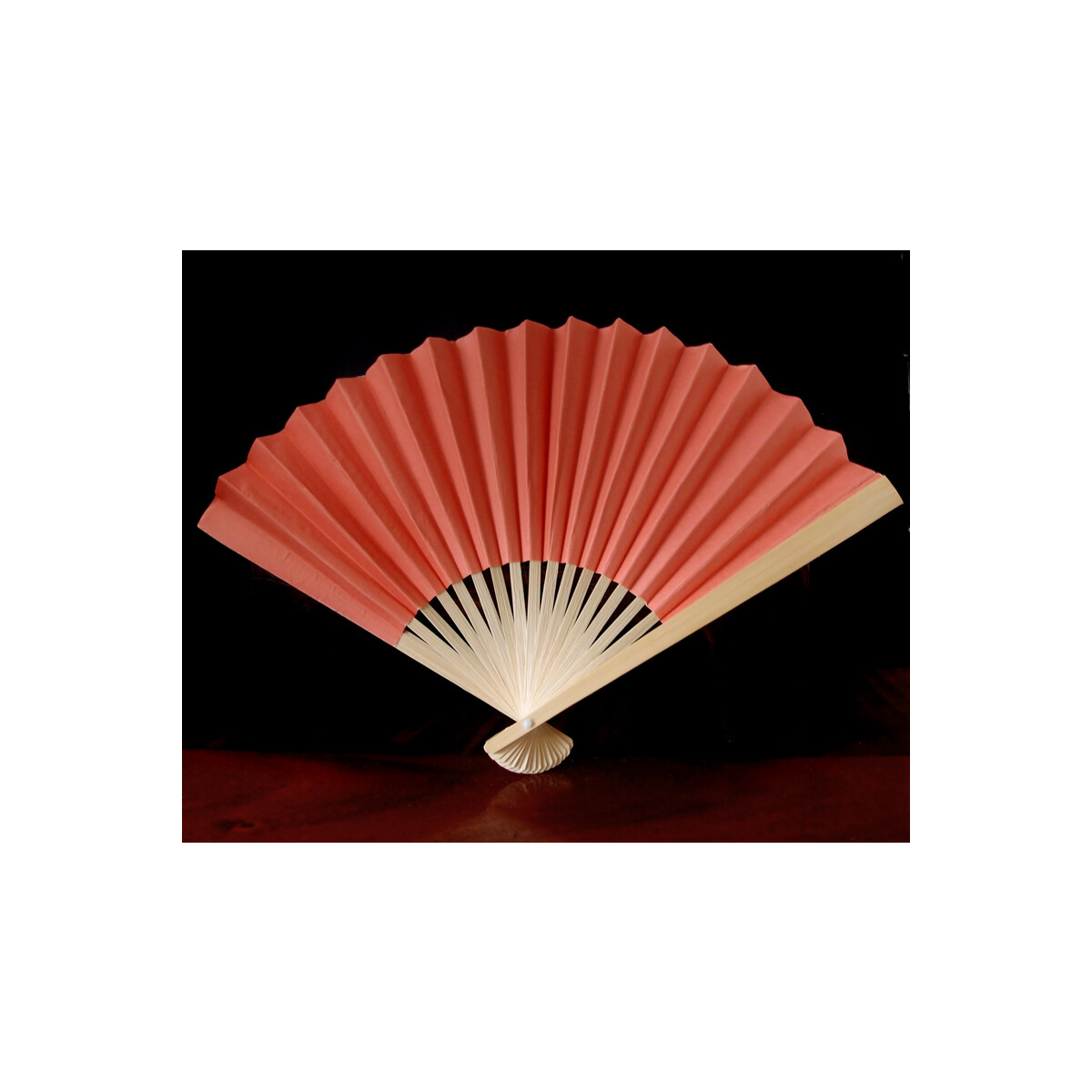 Papierfächer Pfirsich