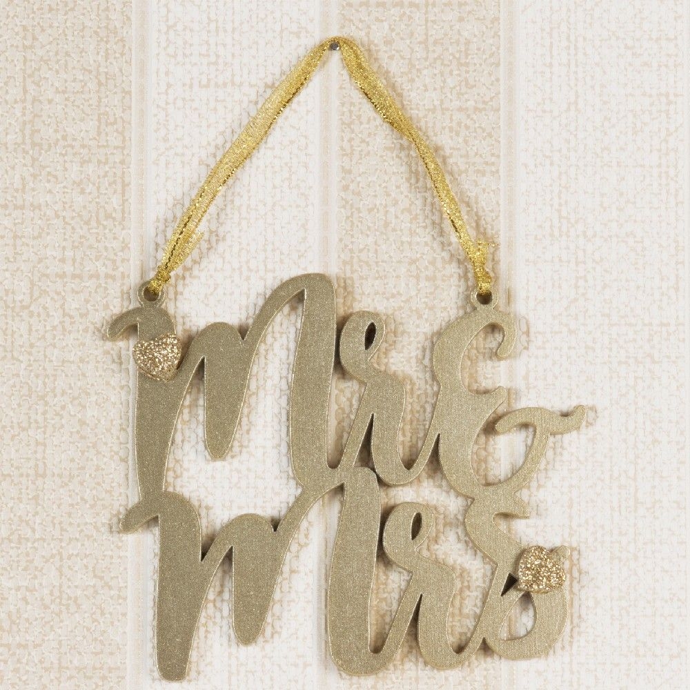 Hängedeko Mr. & Mrs. Gold