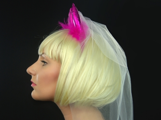 Haarreifen Teufelchen Pink