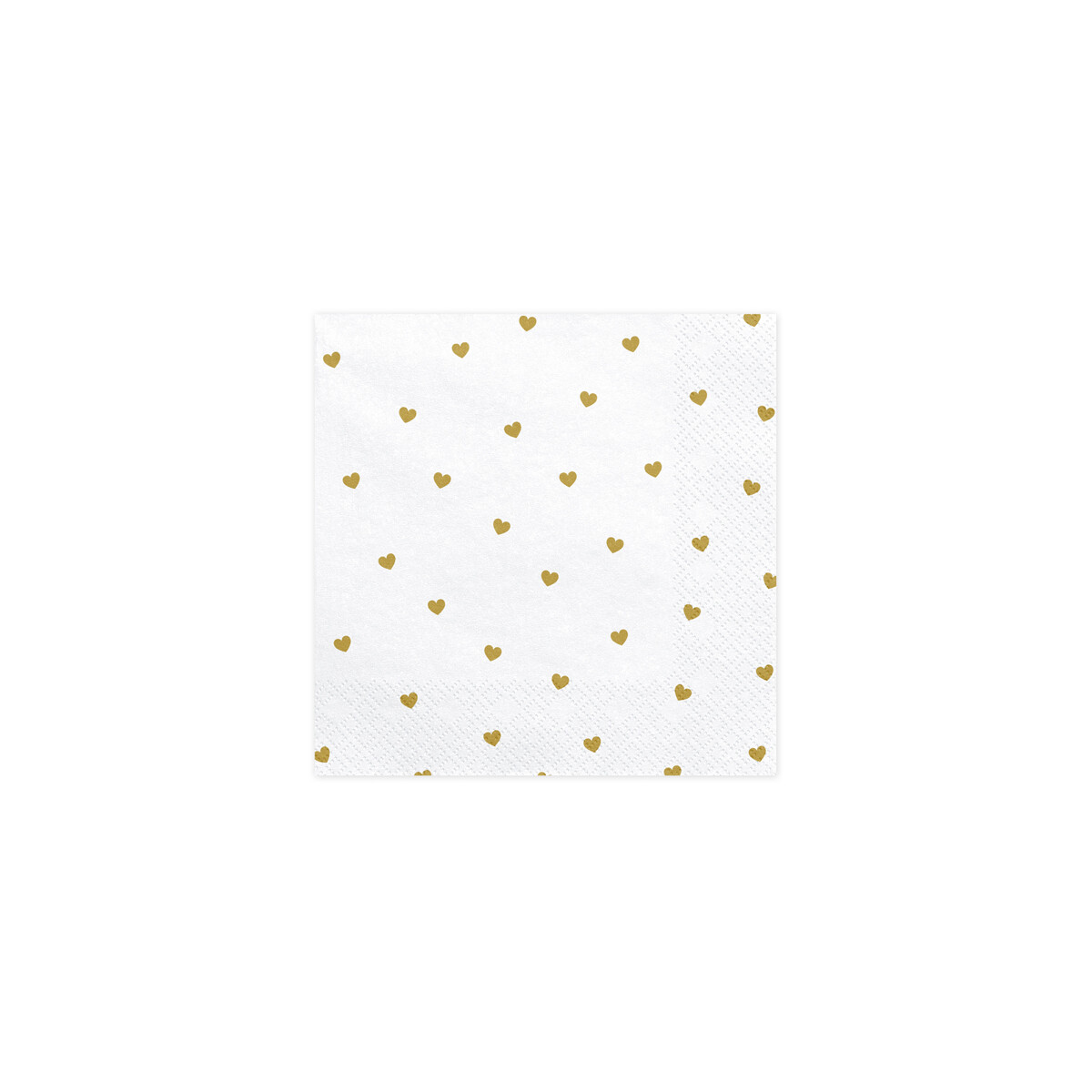 Servietten Goldherzchen