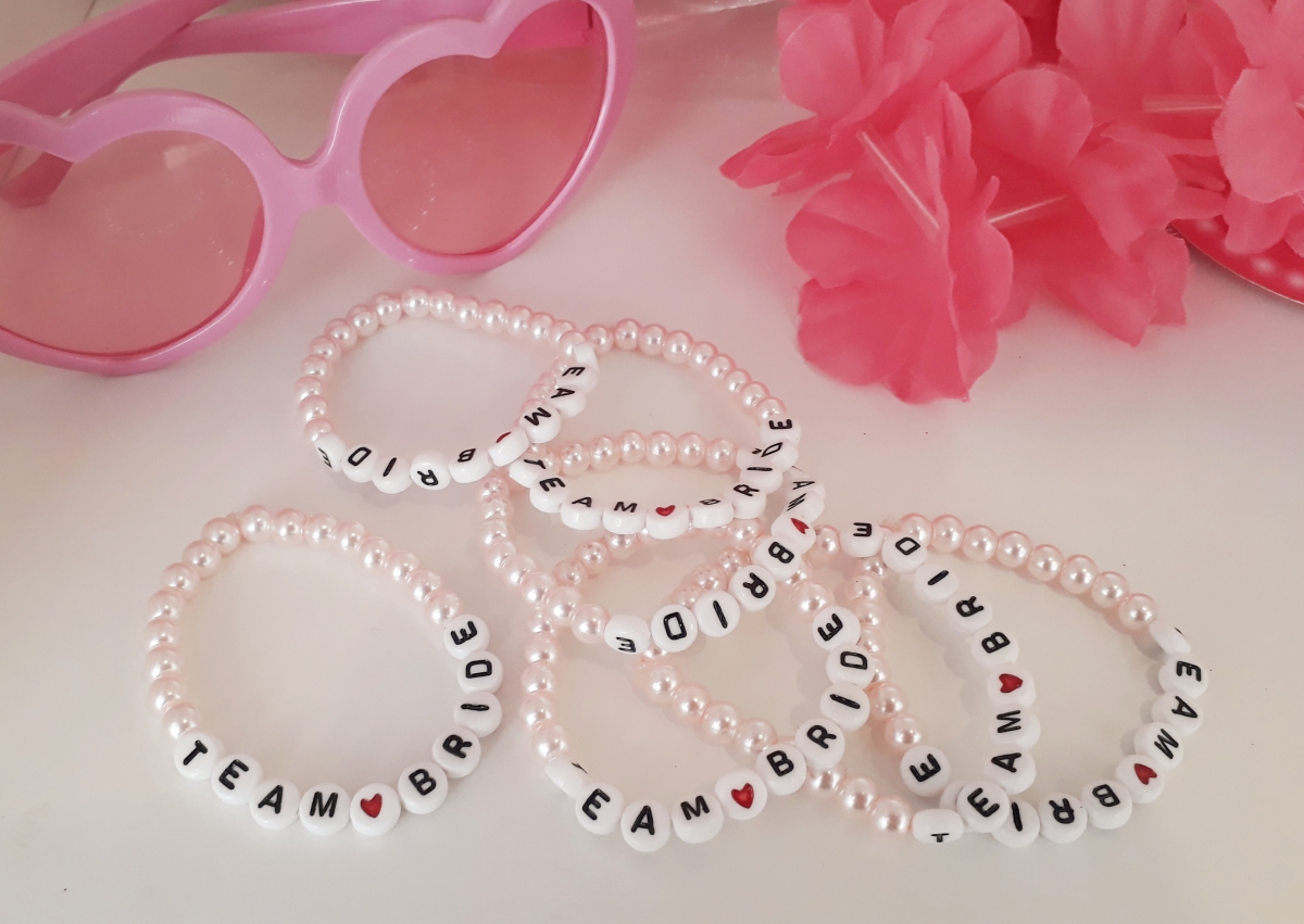 Perlenarmband Team Braut