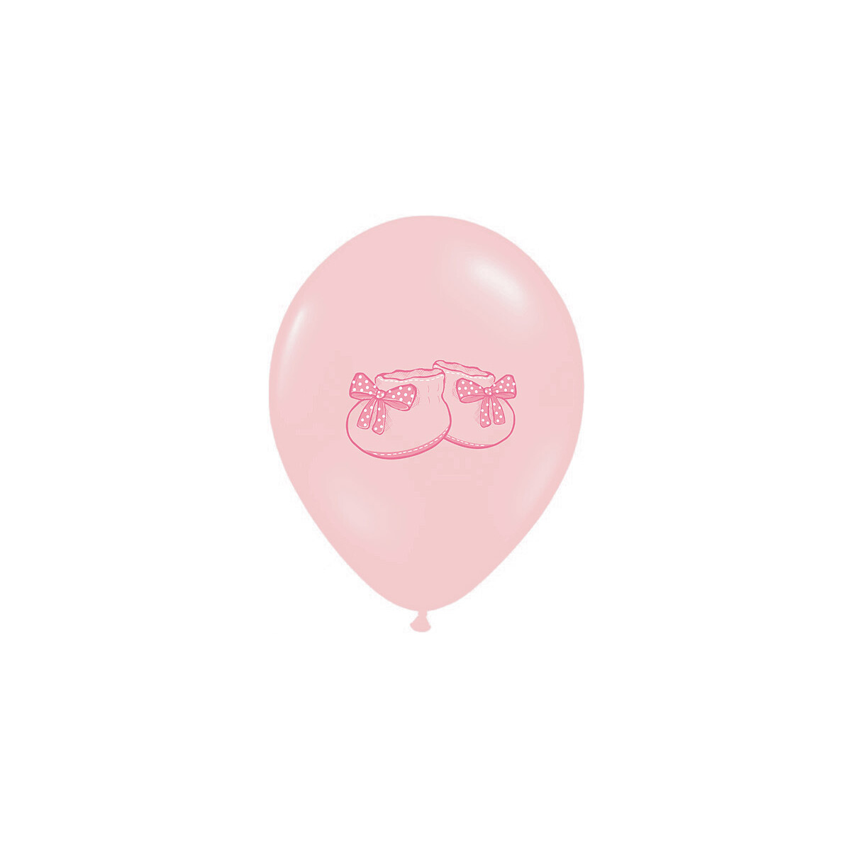Luftballon Stiefelchen Rosa