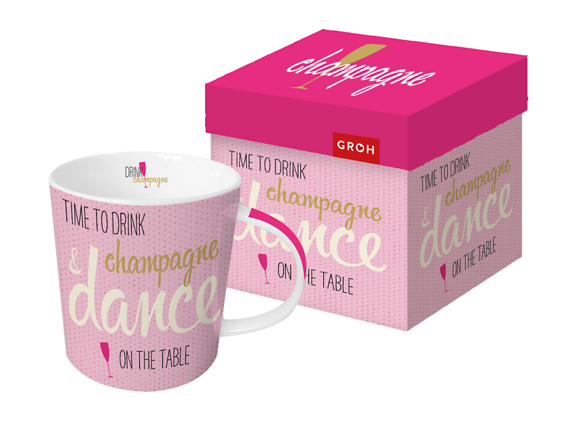 Geschenktasse Time to trink champagne