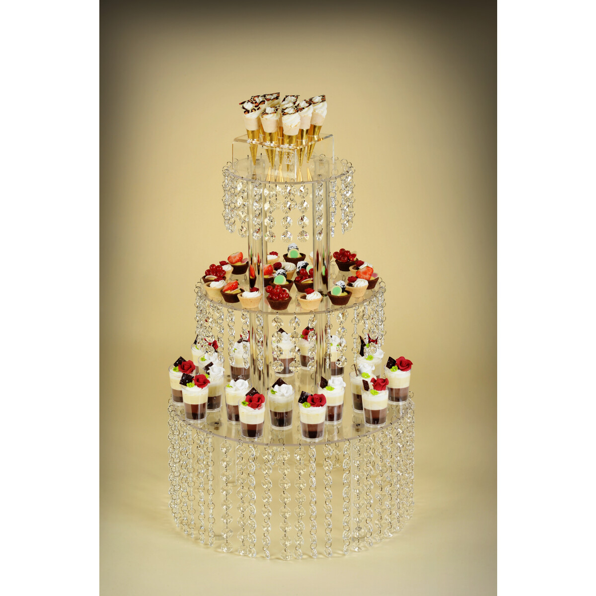 Buffetturm Kristalle