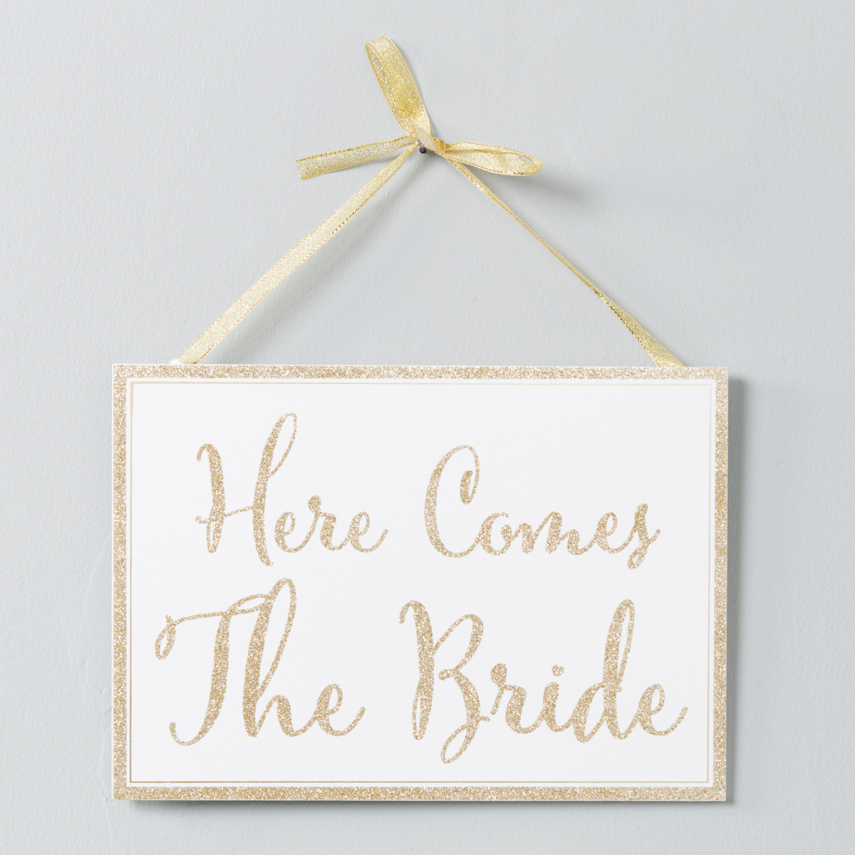 Schild Here Comes The Bride