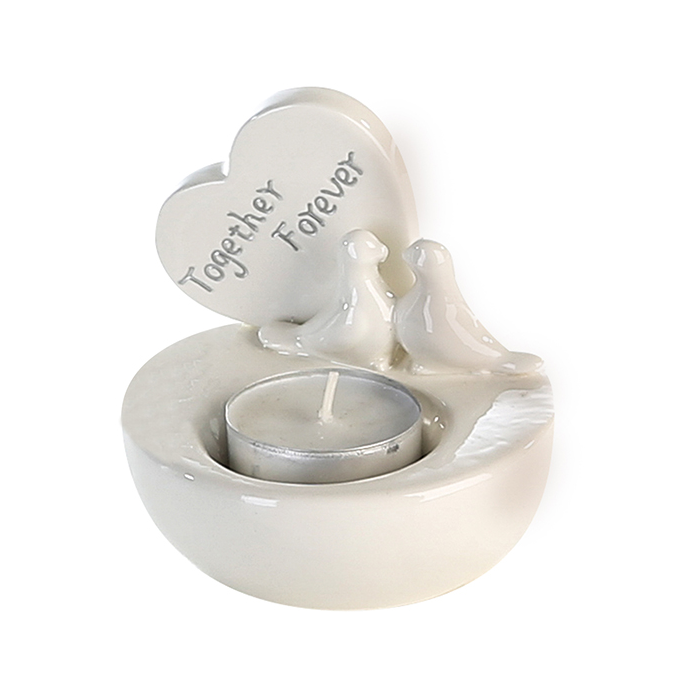 Teelichthalter Taubenpaar