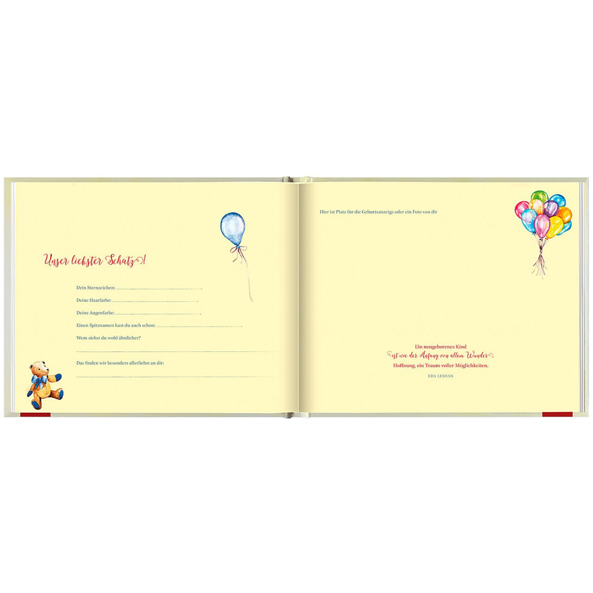 Unser kleiner Schatz Eintragalbum