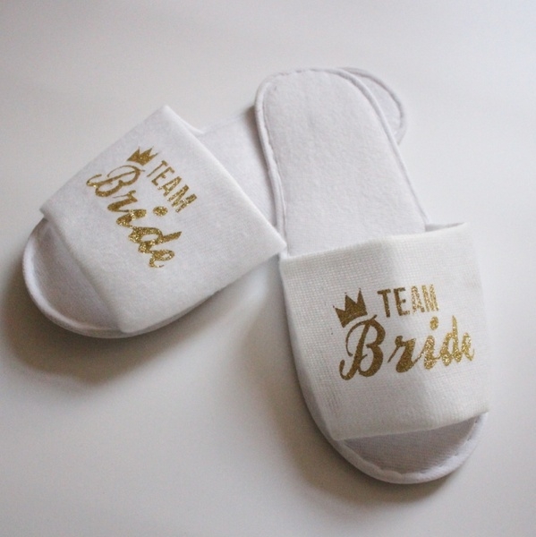 Badeschlapfen Team Bride