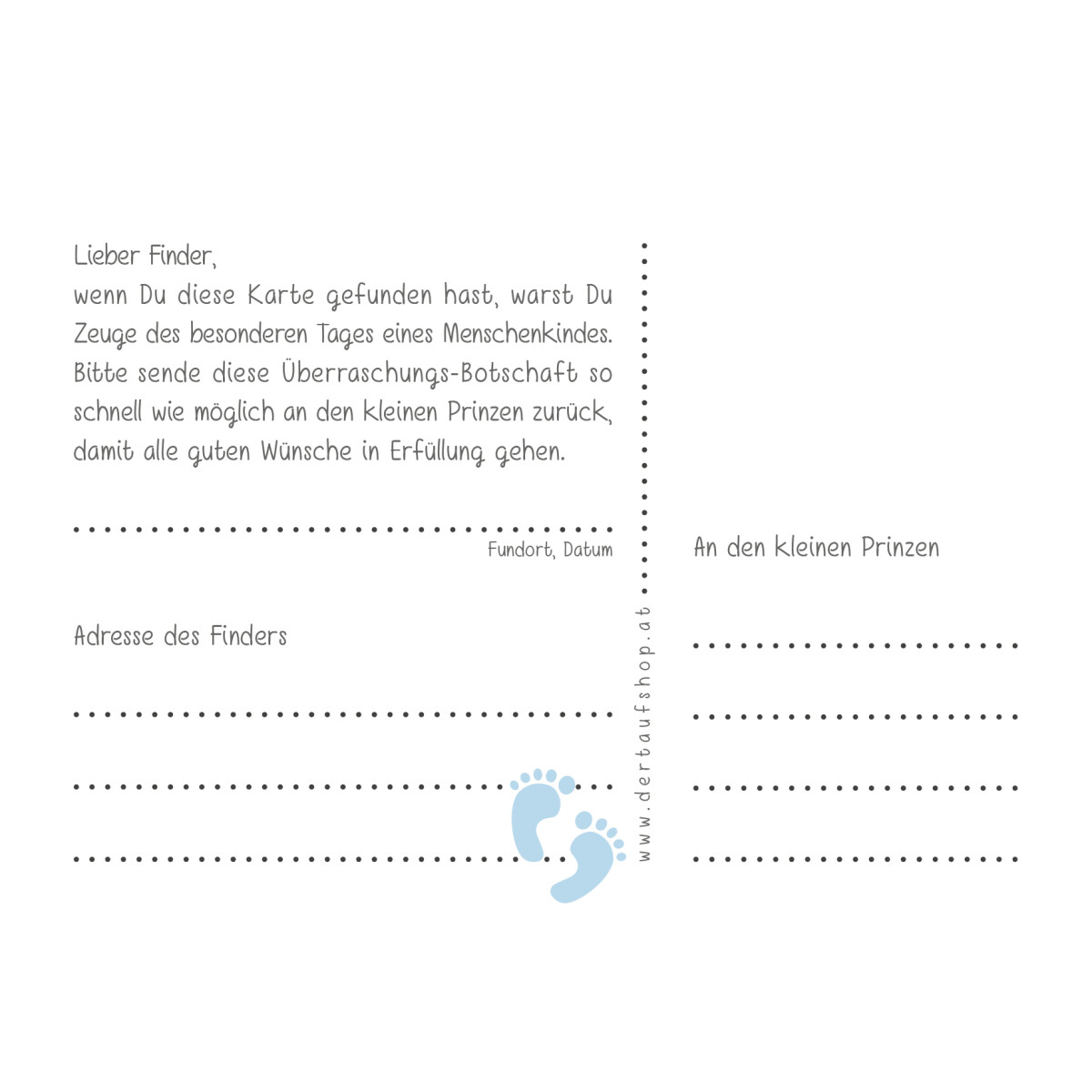 Ballonflugkarten Bub