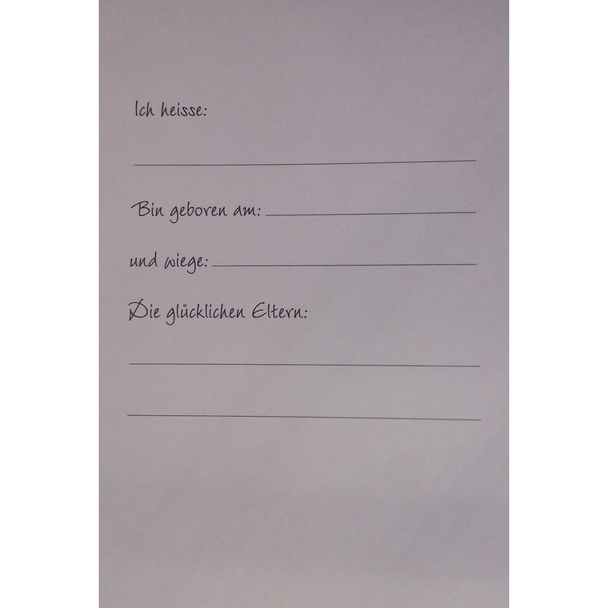 Anzeige Geburt Sonnenschein