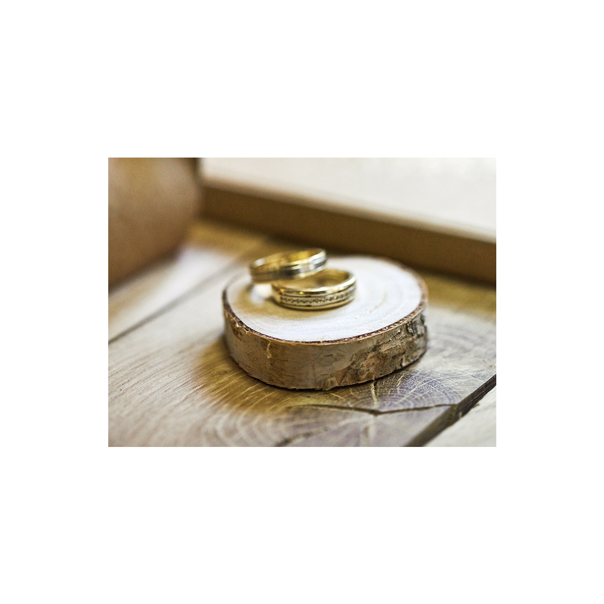 Baumstamm-Tischkärtchen