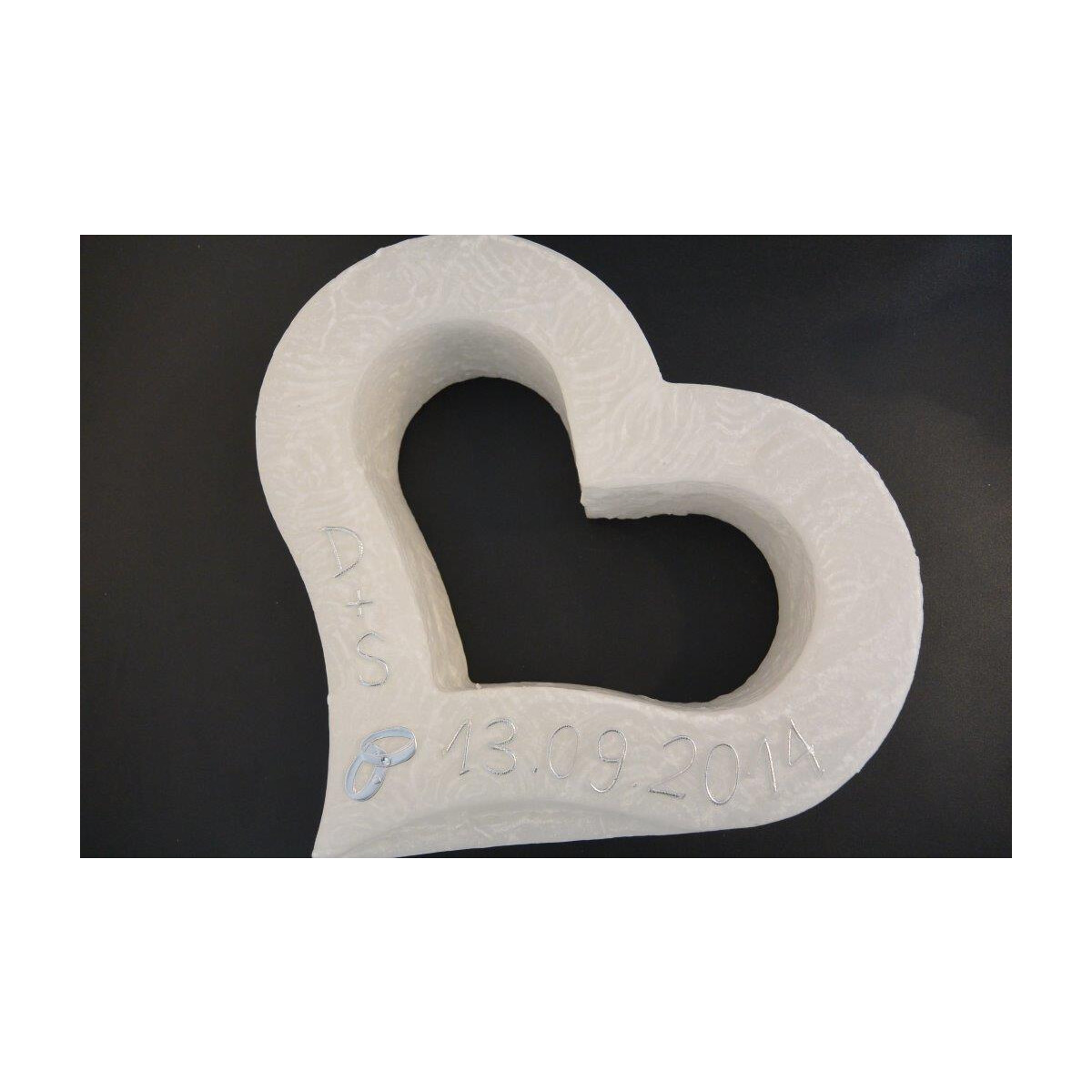 Kerzenpersonalisierung Silber