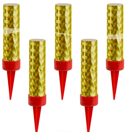 Sprühkerze 6 cm Gold