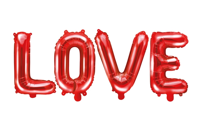 Folienballon LOVE Rot