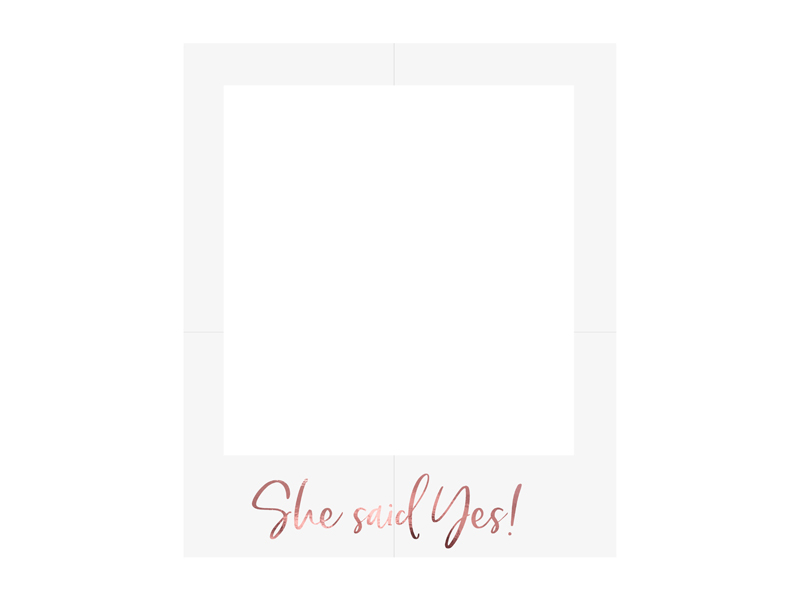 Bilderrahmen She said Yes