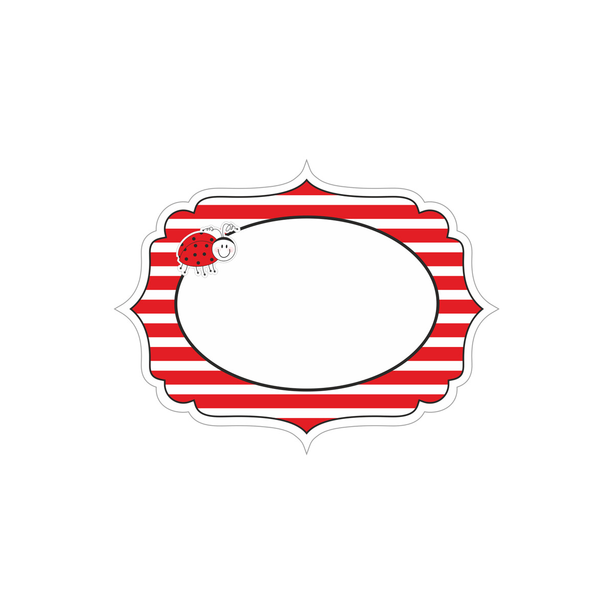 Candybaretiketten Marienkäfer