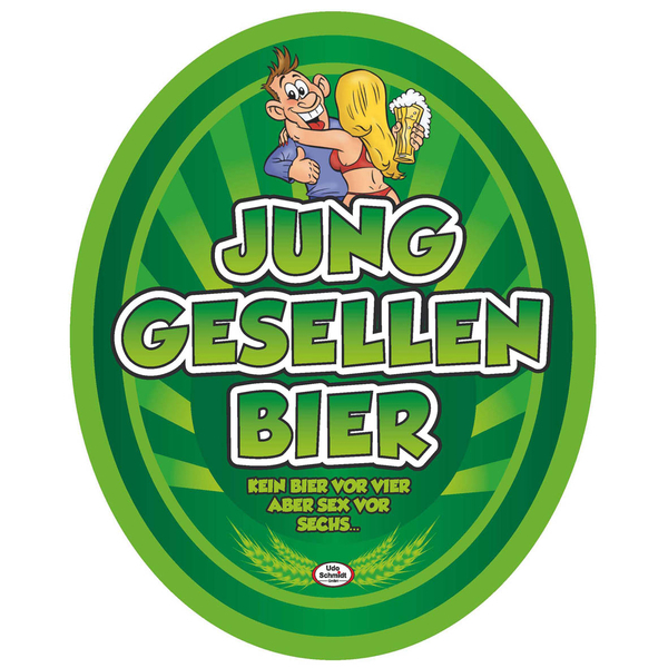 Etikett Junggesellenbier