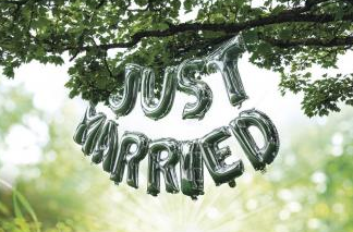 Folienballon Just Married