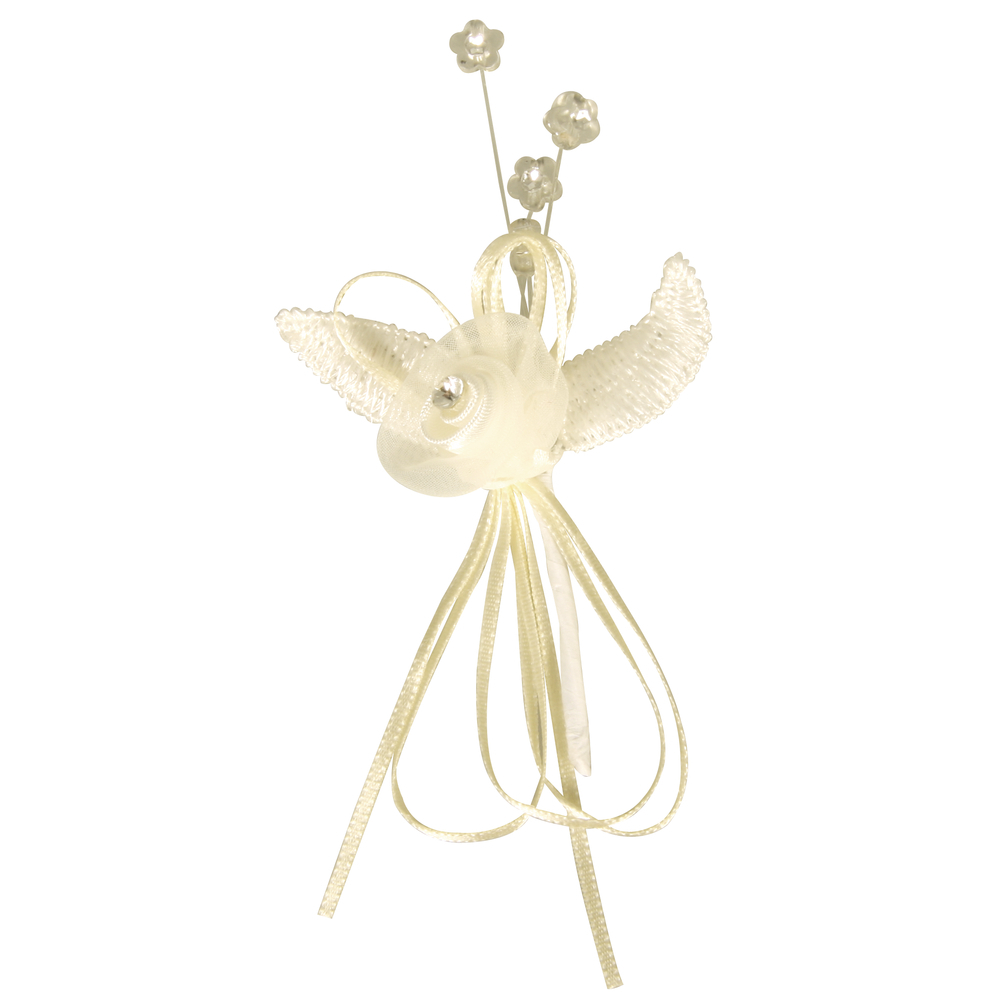Hochzeitsanstecker Märchen Creme