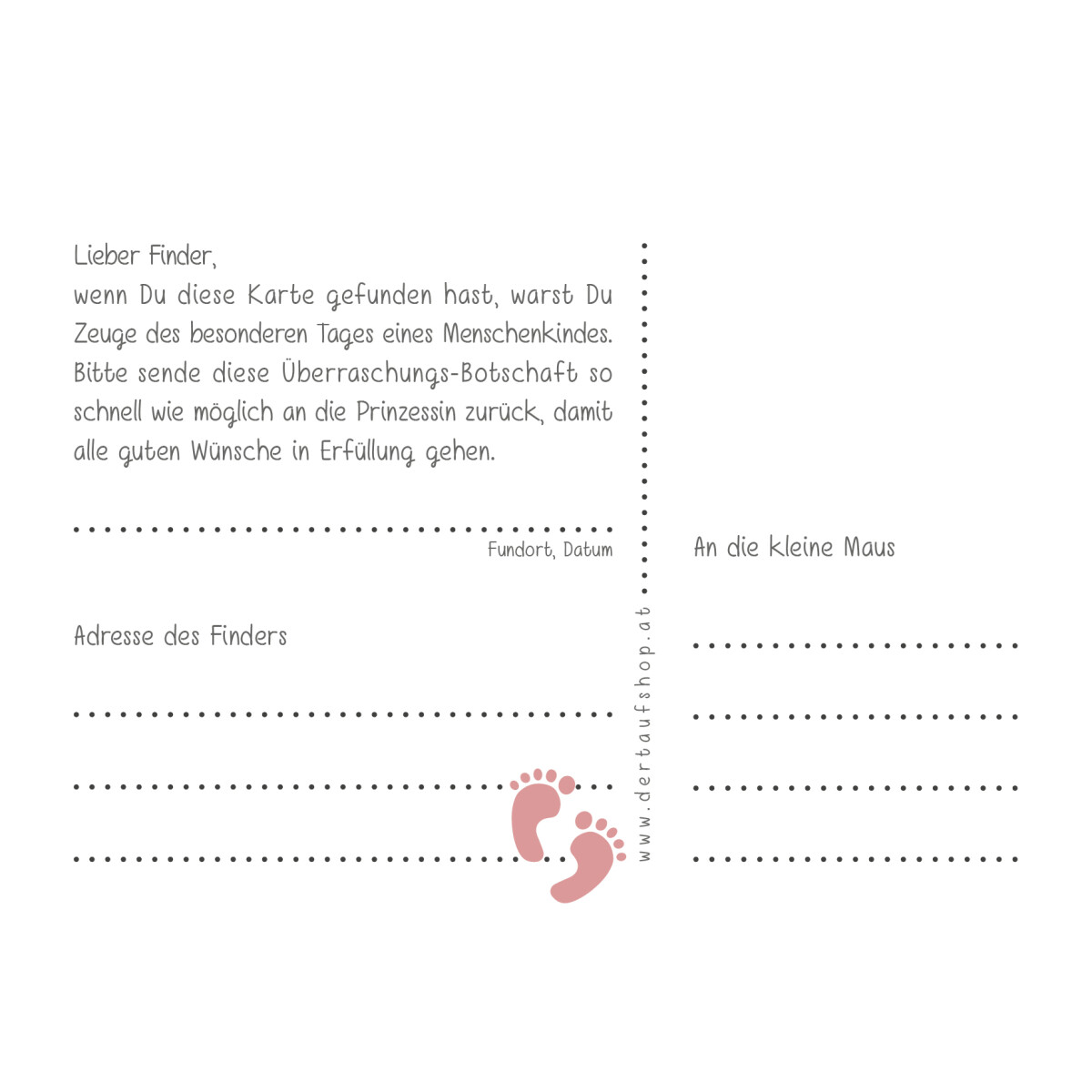 Ballonflugkarten Mädchen