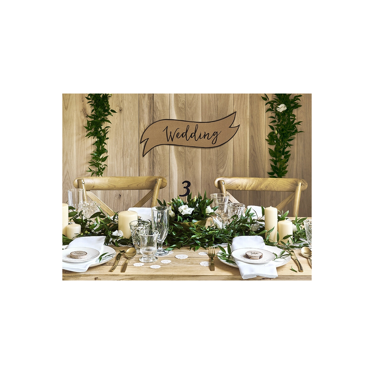 Tischnummern Schwarz