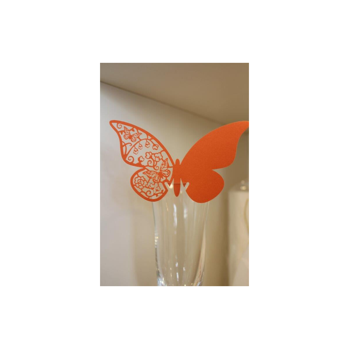 Tischkarte Papillon Vintage