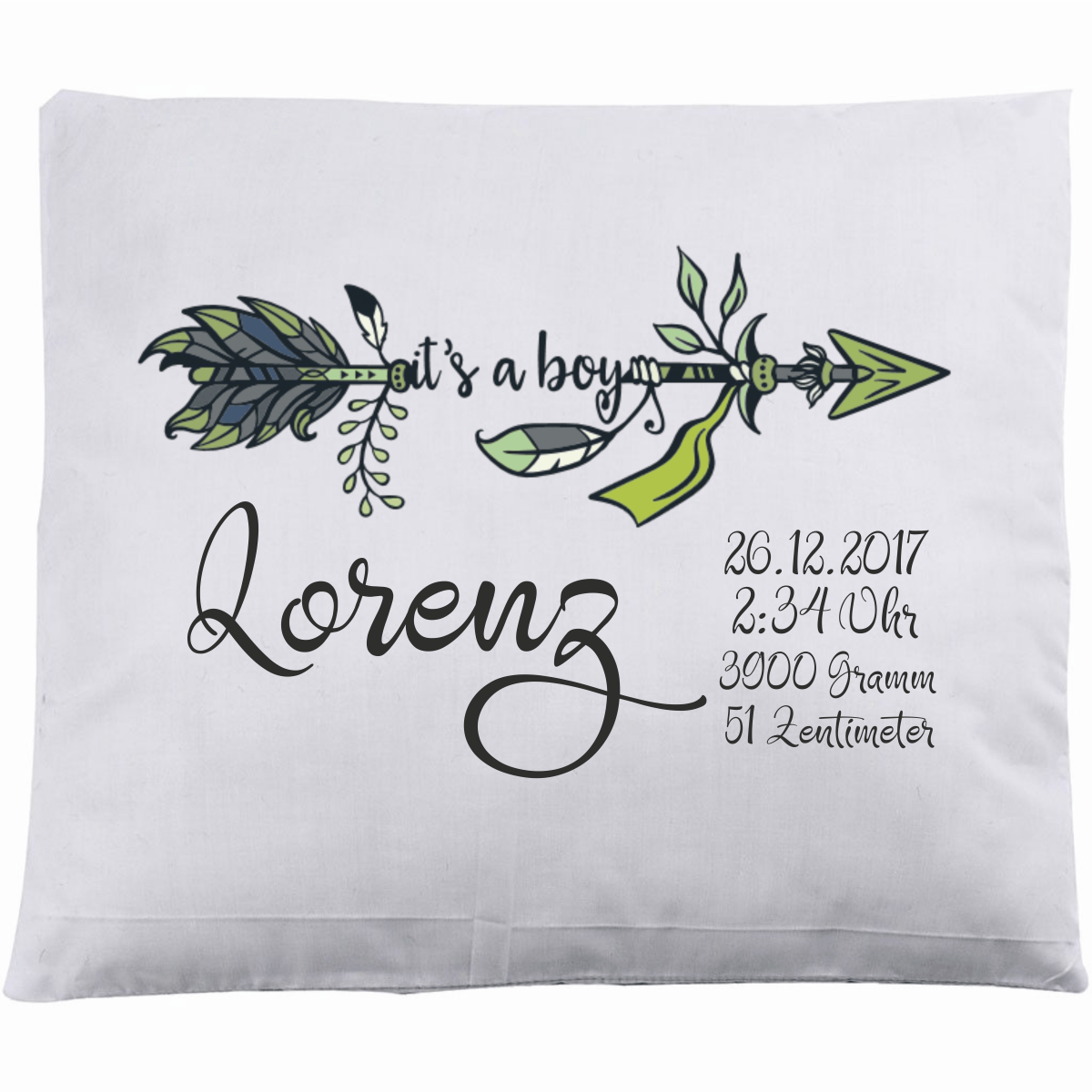 Zierkissen Bub - Personalisierbar