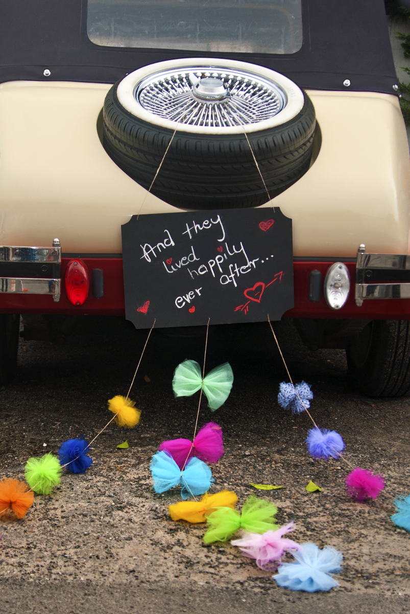 Autoschild Tafel Bunt