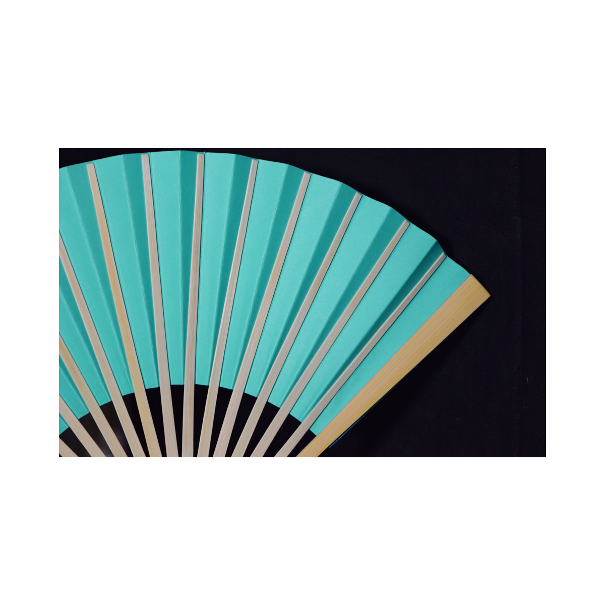 Premium Papierfächer Türkis