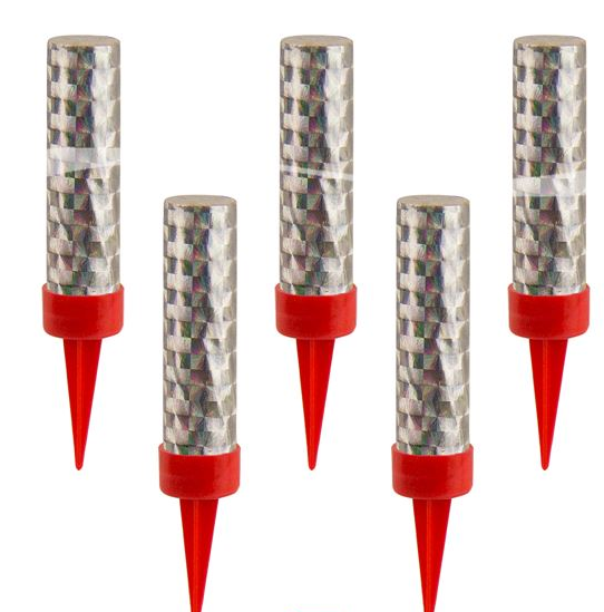 Sprühkerzen 6 cm Silber