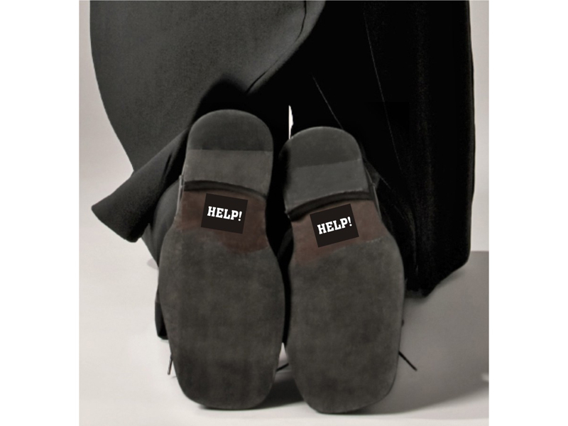 Help! Schuh-Sticker