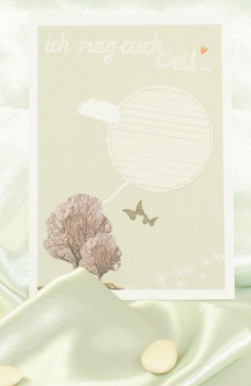 Postkarte Ich mag euch, weil…