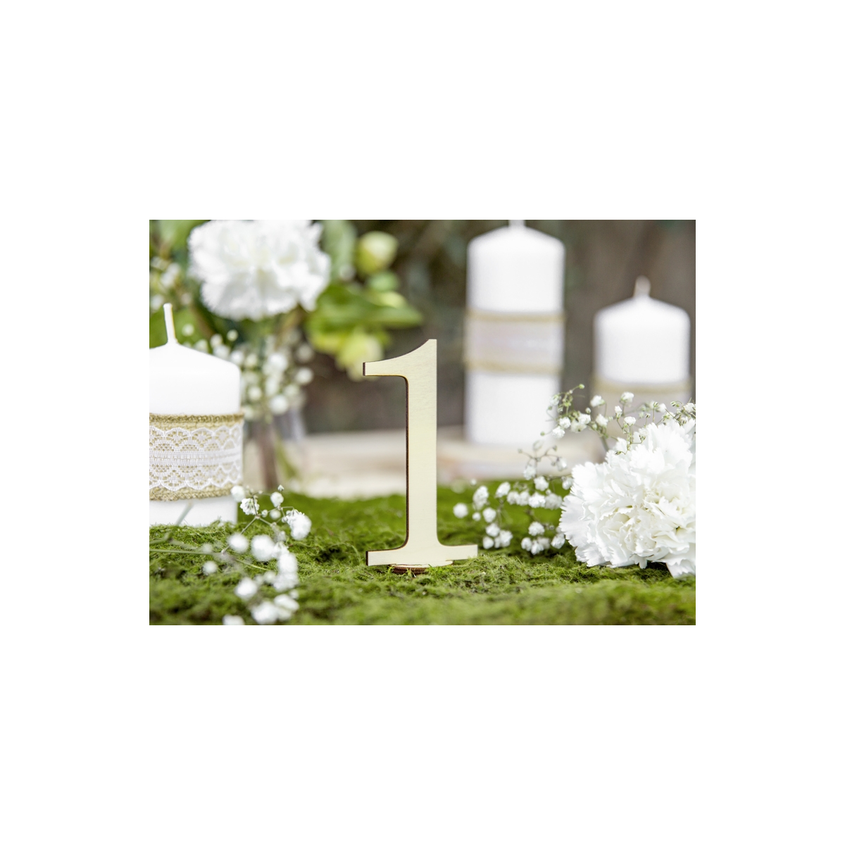 Tischnummern Holzzahlen