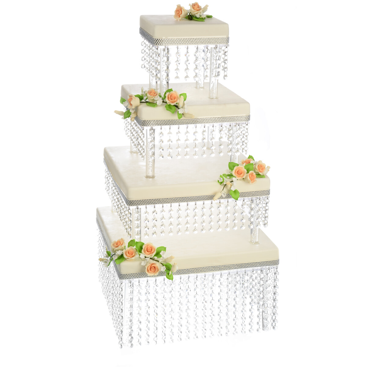 Buffetturm Kristalle Eckig