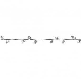 Wachs Blätterborte Silber