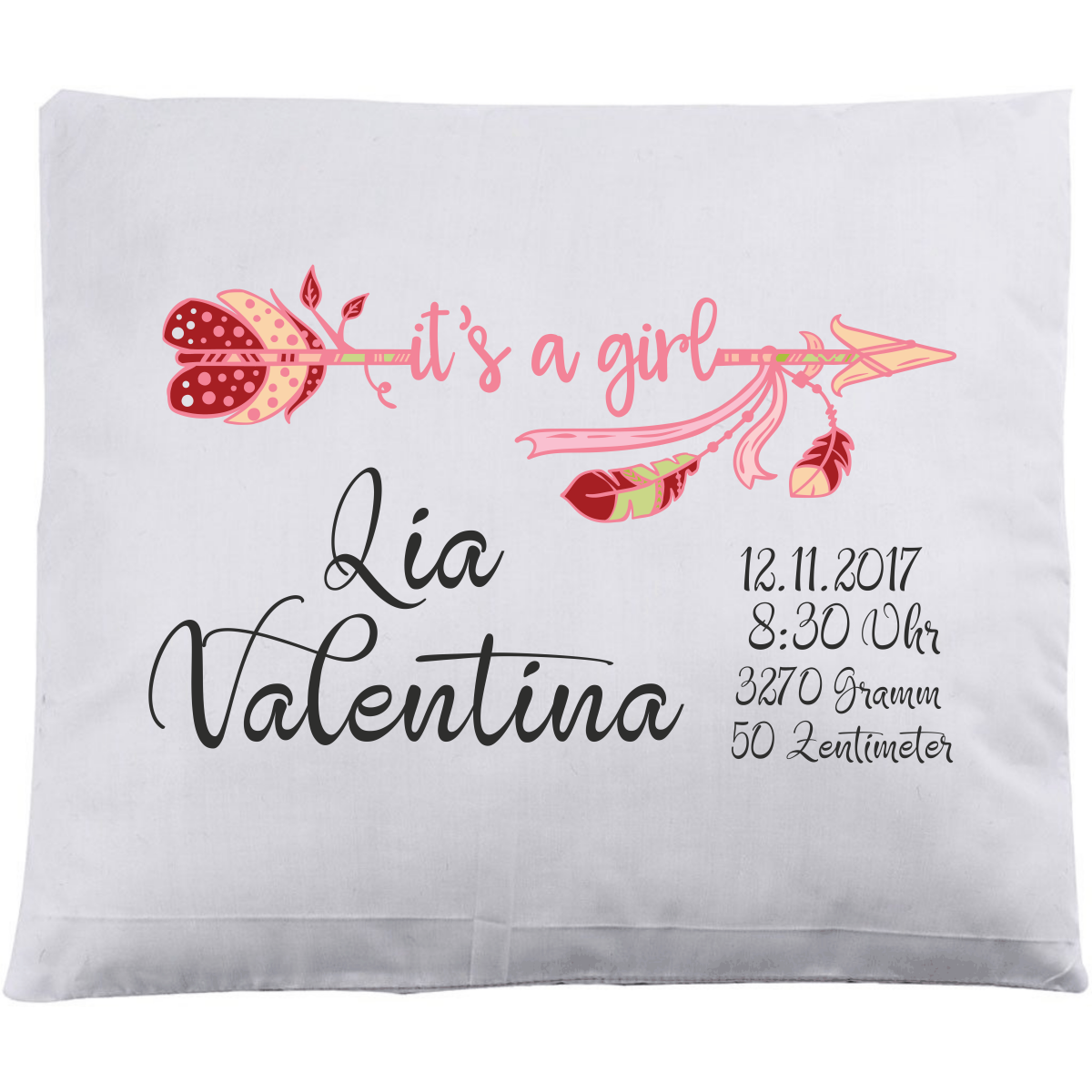 Zierkissen Mädchen - Personalisierbar
